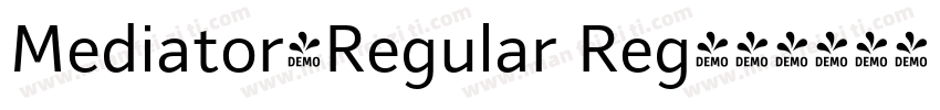 Mediator-Regular Reg字体转换